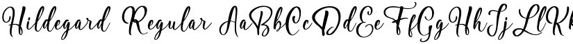 Hildegard Regular font