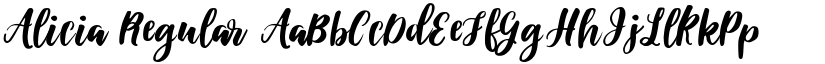 Alicia Regular font