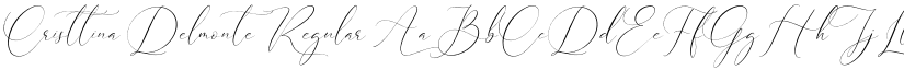 Cristtina Delmonte Regular font