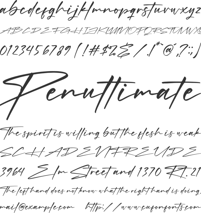 Rockidate font preview