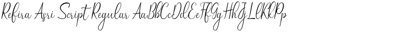 Refira Asri Script font download