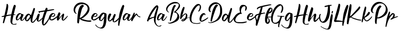 Haditen font download