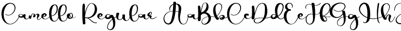 Camello Regular font