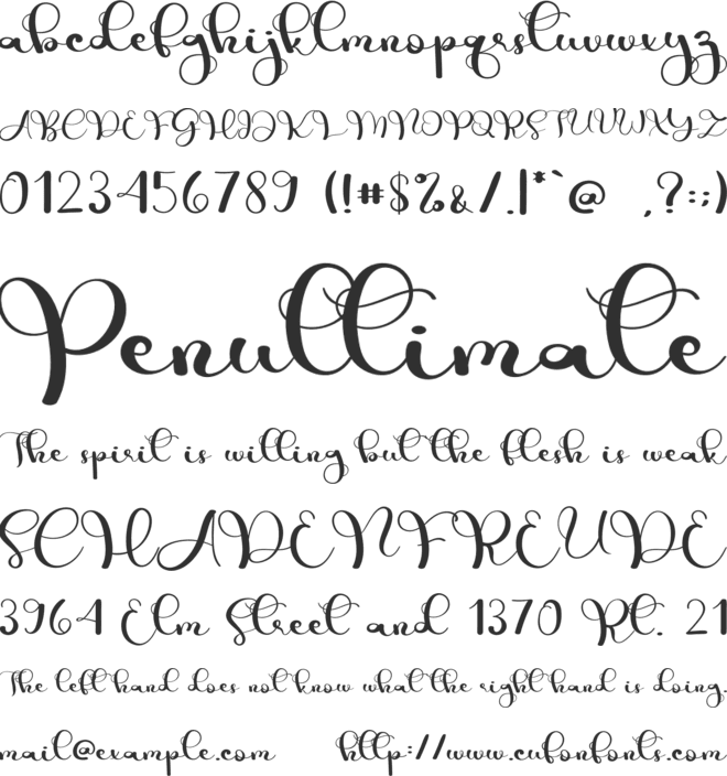 Baby Vintage font preview