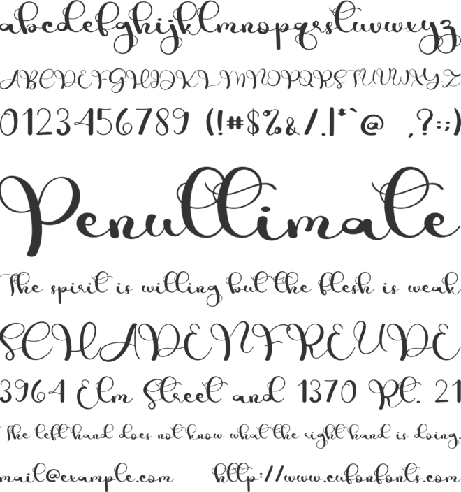 Baby Vintage font preview