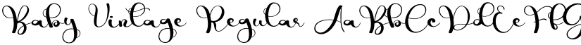 Baby Vintage Regular font