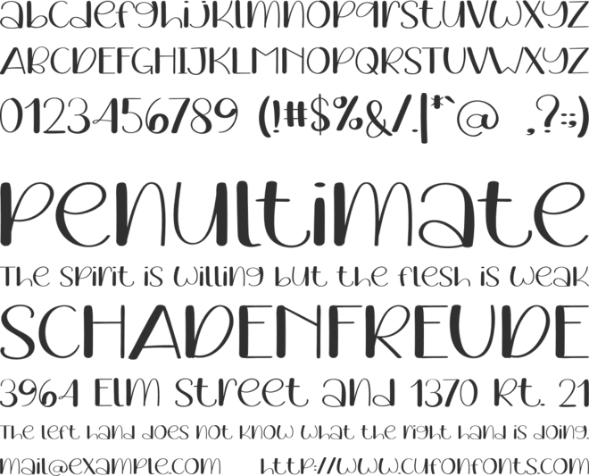 Smart People font preview
