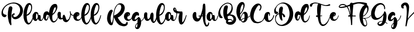 Pladwell Regular font