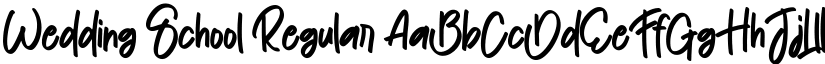 Wedding School Regular font