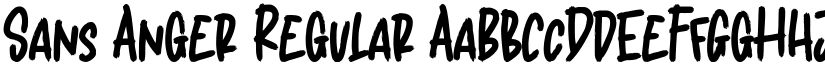 Sans Anger Regular font