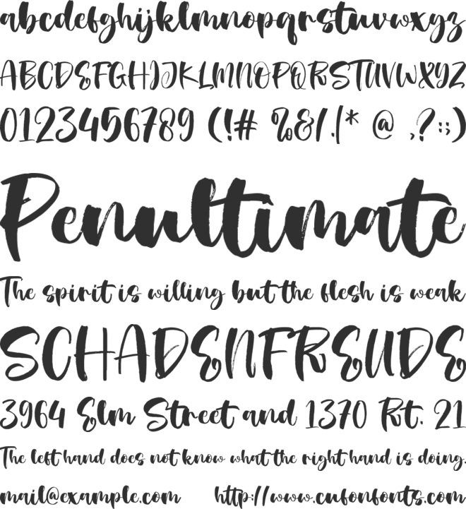 Jossie font preview