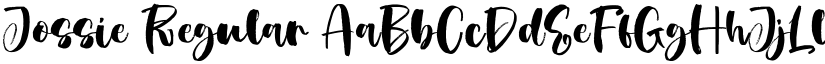 Jossie Regular font