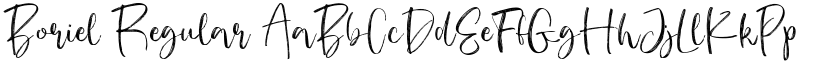 Boriel Regular font