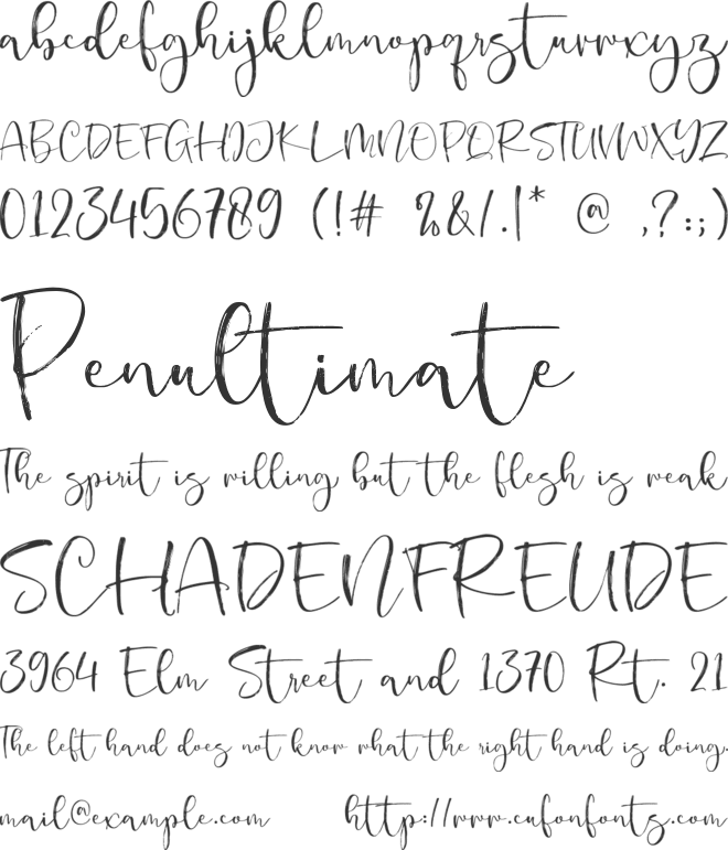 Mieke font preview