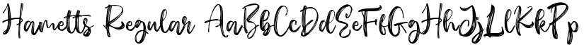 Hametts font download