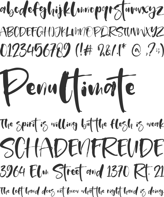 Bledso font preview