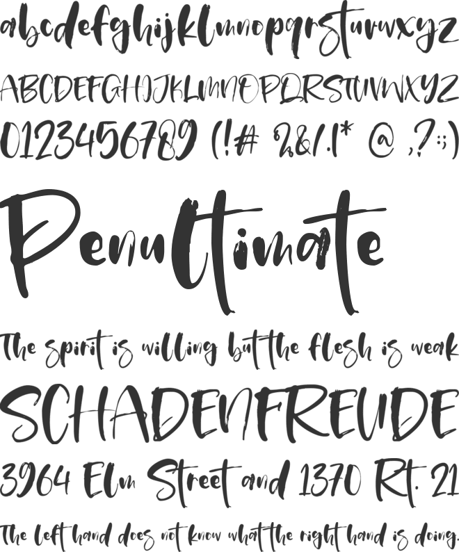 Bledso font preview