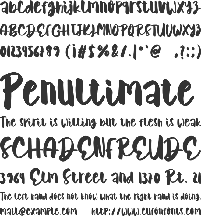 Stars Alive font preview