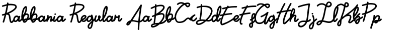 Rabbania Regular font