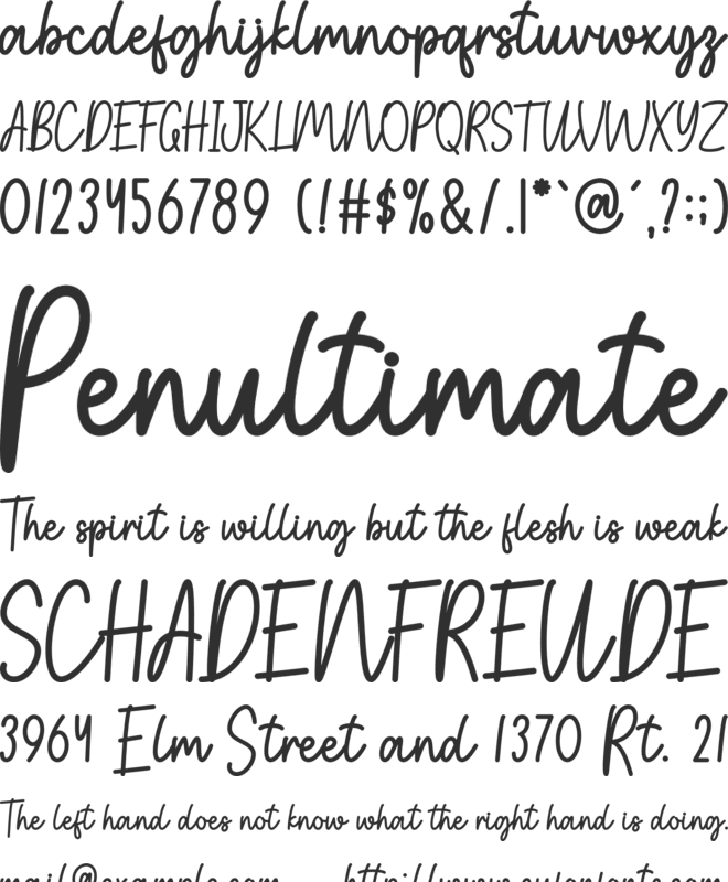 Autumn Holiday font preview