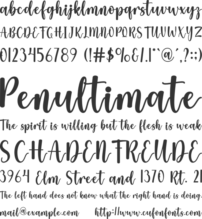Eldyta font preview