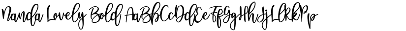 Nanda Lovely Bold font