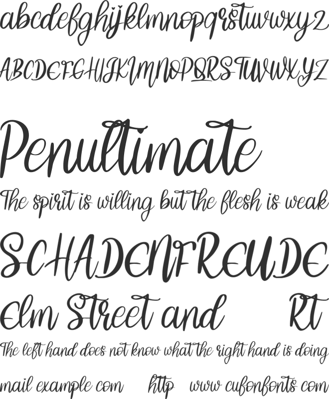 Barian FREE font preview