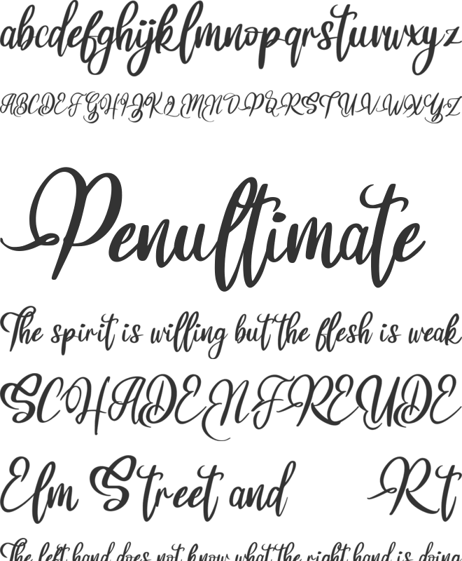 Balisa FREE font preview