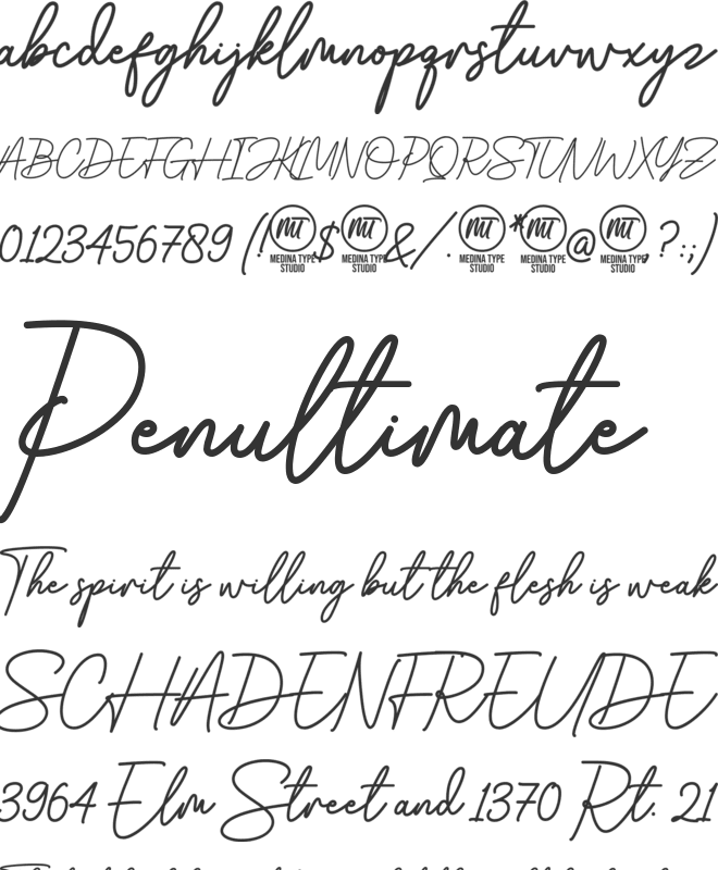 Morning Art font preview