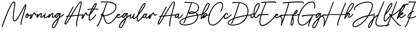 Morning Art Regular font