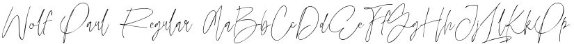 Wolf Paul Regular font
