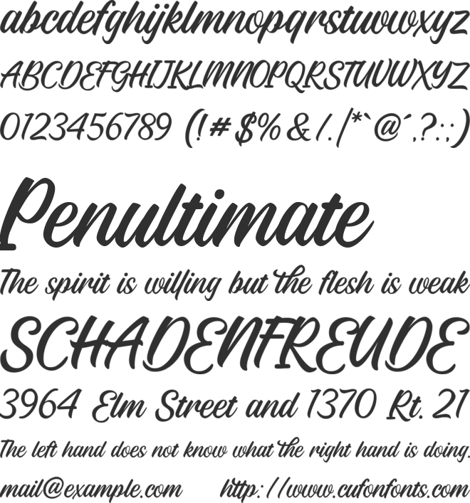 Lord Spirit font preview