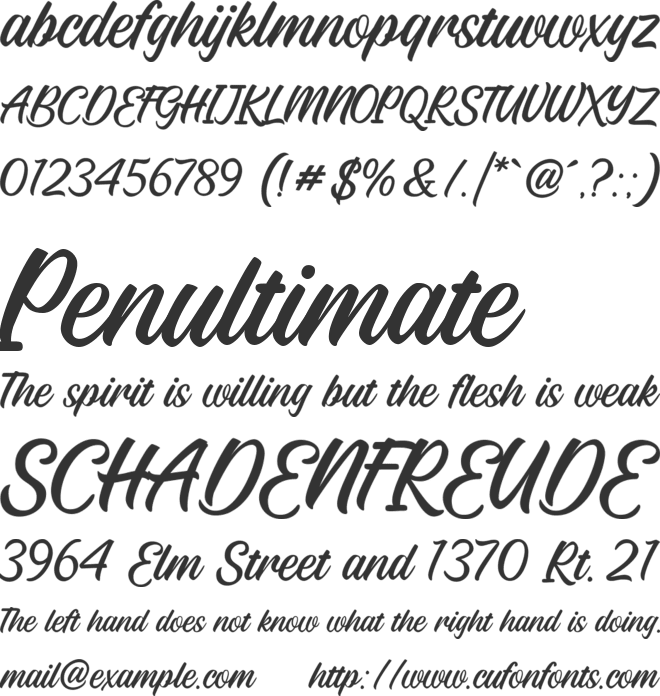 Lord Spirit font preview