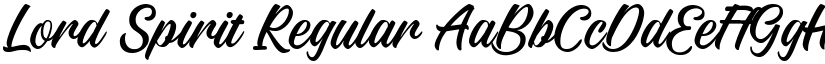 Lord Spirit Regular font