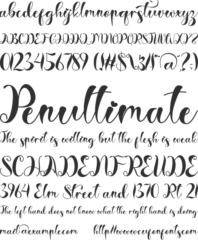 Christmas Style font preview