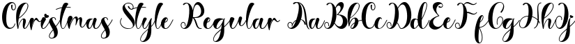 Christmas Style Regular font