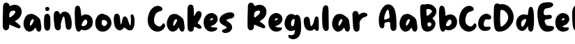 Rainbow Cakes Regular font