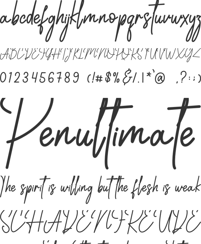 Santhory Alt font preview