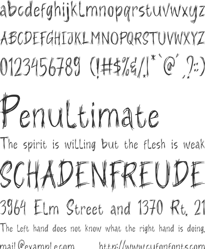 MISTERY ILAHI font preview