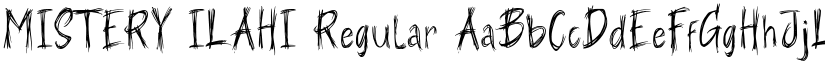 MISTERY ILAHI Regular font
