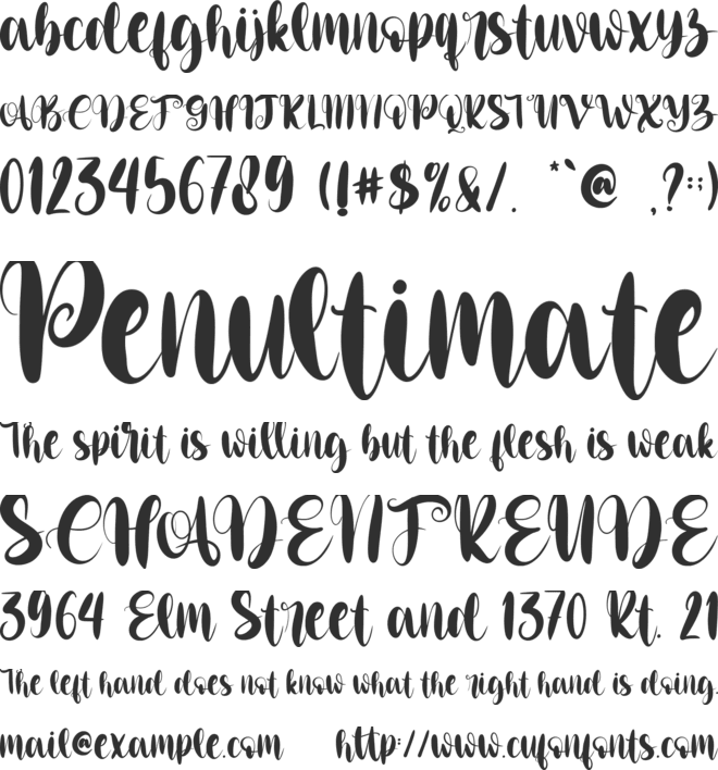 Christmas Billy-Personal use font preview