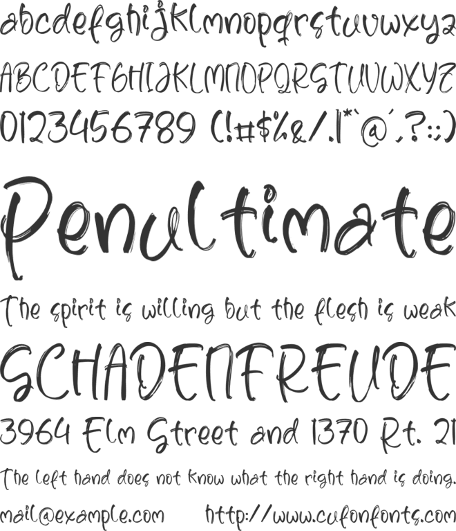 Skull Dutchman font preview