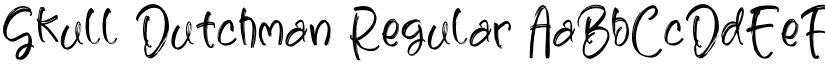 Skull Dutchman font download