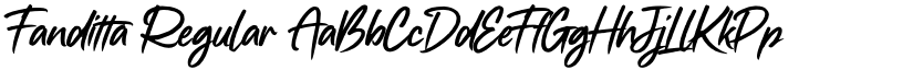 Fanditta Regular font