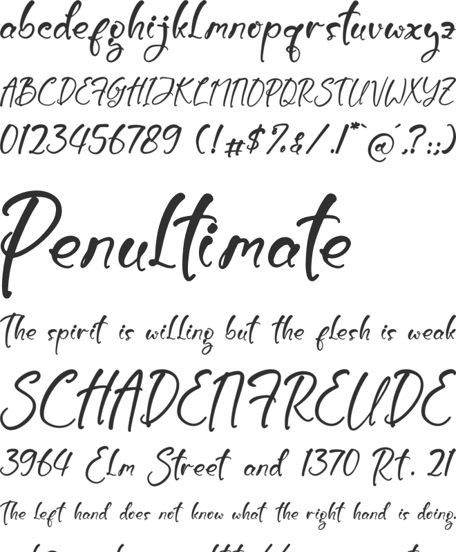 Burtons Ghoster font preview