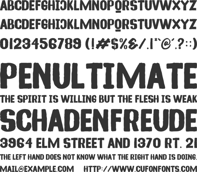 Cream Soup font preview