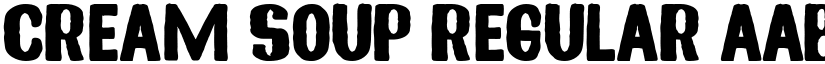 Cream Soup Regular font