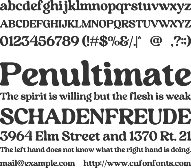 Marine Sikona font preview