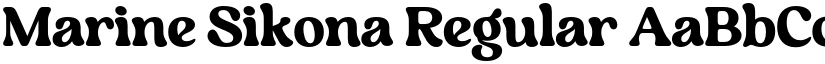 Marine Sikona Regular font