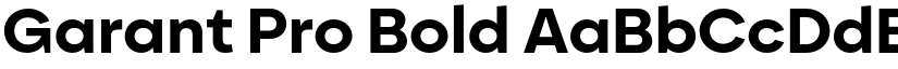Garant Pro Bold font